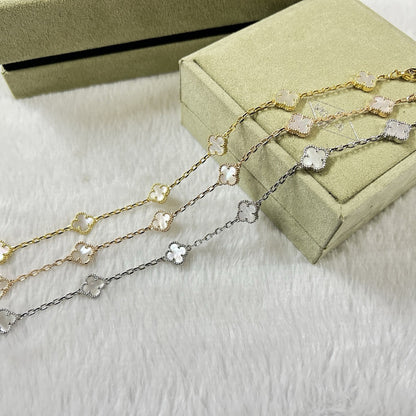 [⭐⭐JeweliWhal]CLOVER 6 MOTIF WHITE MOP BRACELET