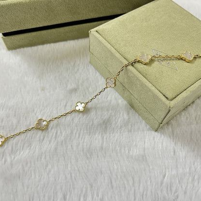 [⭐⭐JeweliWhal]CLOVER 6 MOTIF WHITE MOP BRACELET