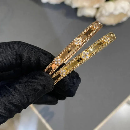 [⭐⭐JeweliWhal]CLOVER BRACELET 4MM DIAMONDS