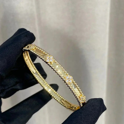 [⭐⭐JeweliWhal]CLOVER BRACELET 4MM DIAMONDS