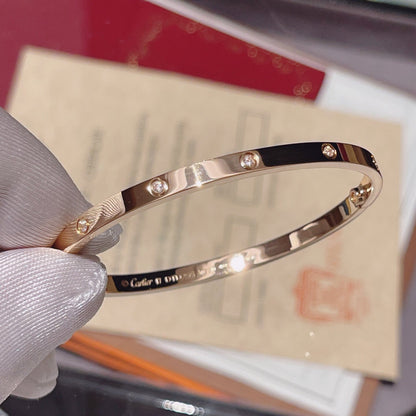 [⭐⭐JeweliWhal]LOVE BRACELET 3.65MM 10 DIAMONDS