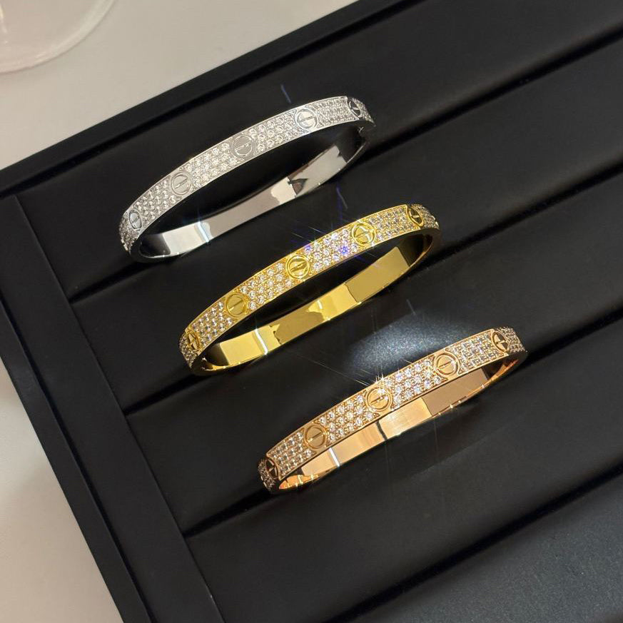 [⭐⭐JeweliWhal]LIEBESARMBAND 6,1 MM MIT DIAMANT-PAVÉ