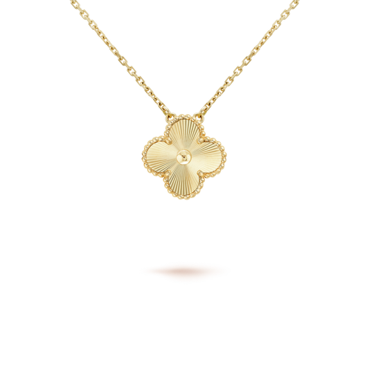 [⭐⭐JeweliWhal]CLOVER 15MM LASER NECKLACE