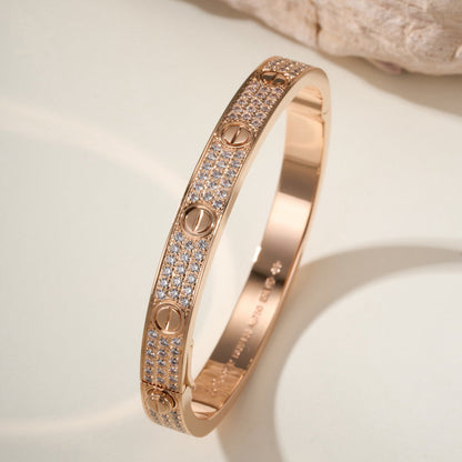 [⭐⭐JeweliWhal]LIEBESARMBAND 6,1 MM MIT DIAMANT-PAVÉ