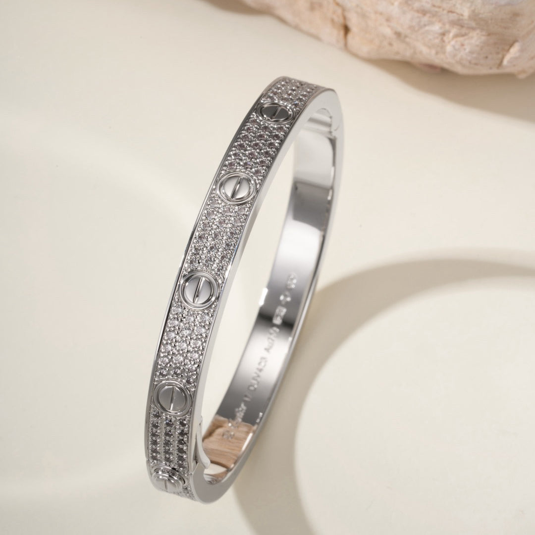 [⭐⭐JeweliWhal]LIEBESARMBAND 6,1 MM MIT DIAMANT-PAVÉ