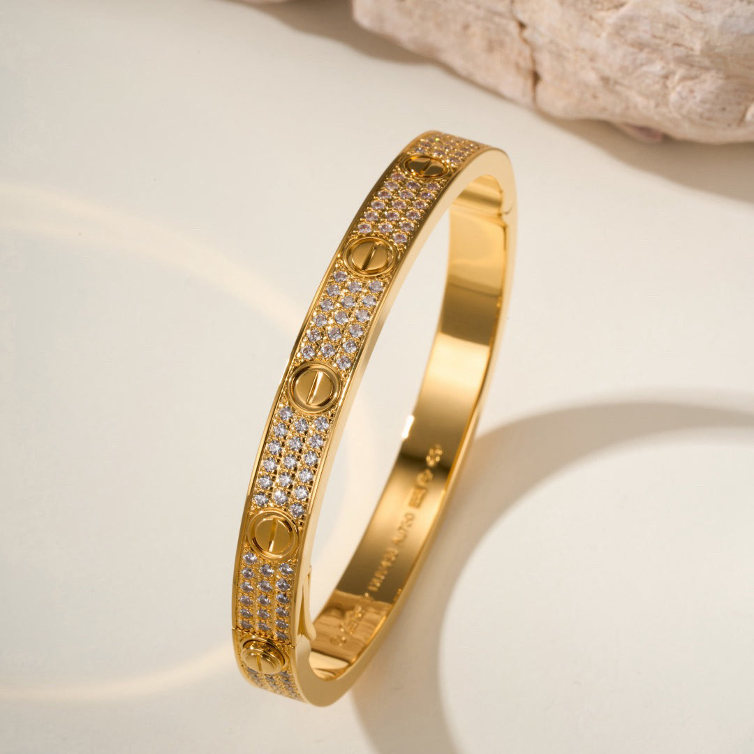 [⭐⭐JeweliWhal]LIEBESARMBAND 6,1 MM MIT DIAMANT-PAVÉ