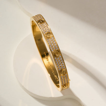 [⭐⭐JeweliWhal]LIEBESARMBAND 6,1 MM MIT DIAMANT-PAVÉ
