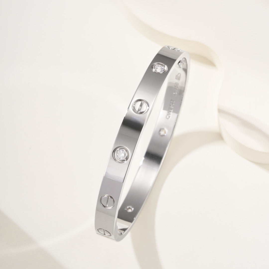 [⭐⭐JeweliWhal]LIEBESARMBAND 6,1 MM 4 DIAMANTEN