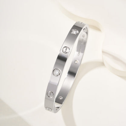 [⭐⭐JeweliWhal]LIEBESARMBAND 6,1 MM 4 DIAMANTEN