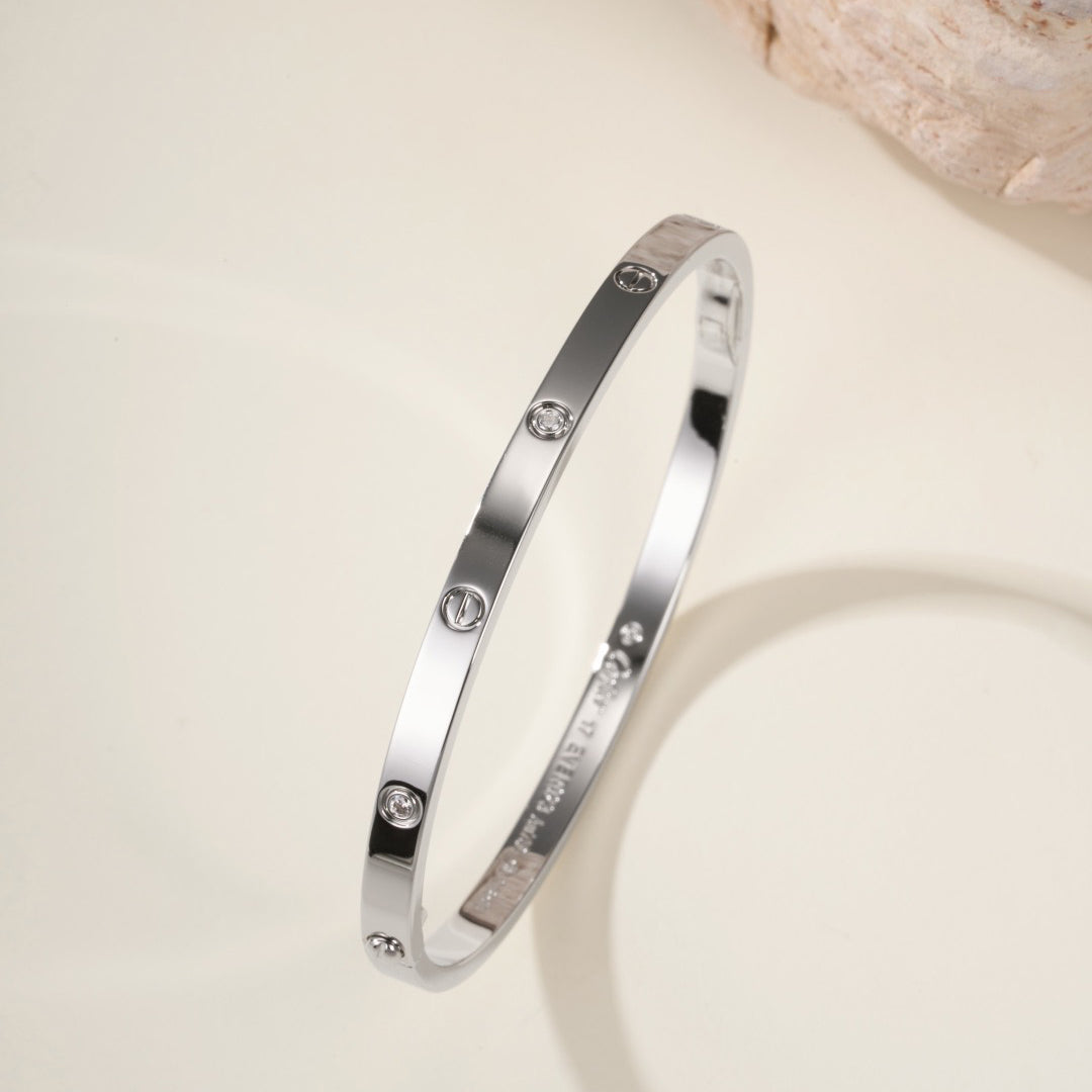 [⭐⭐JeweliWhal]LOVE ARMBAND 3,65 MM 6 DIAMANTEN