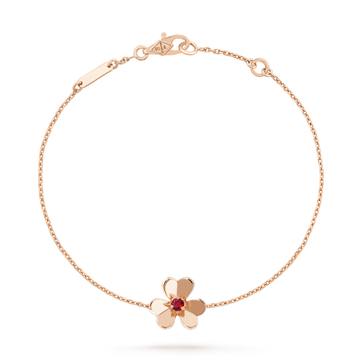 [⭐⭐JeweliWhal]FRIVOLE GOLD BLUMEN ARMBAND ROSA MALACHIT