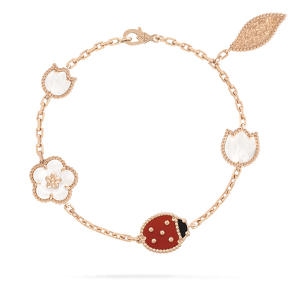 [⭐⭐JeweliWhal]GLÜCKS-FRÜHLING 5-MOTIV-ARMBAND