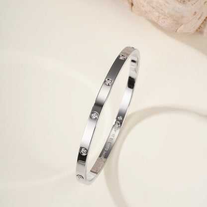 [⭐⭐JeweliWhal]LOVE BRACELET 3.65MM 10 DIAMONDS