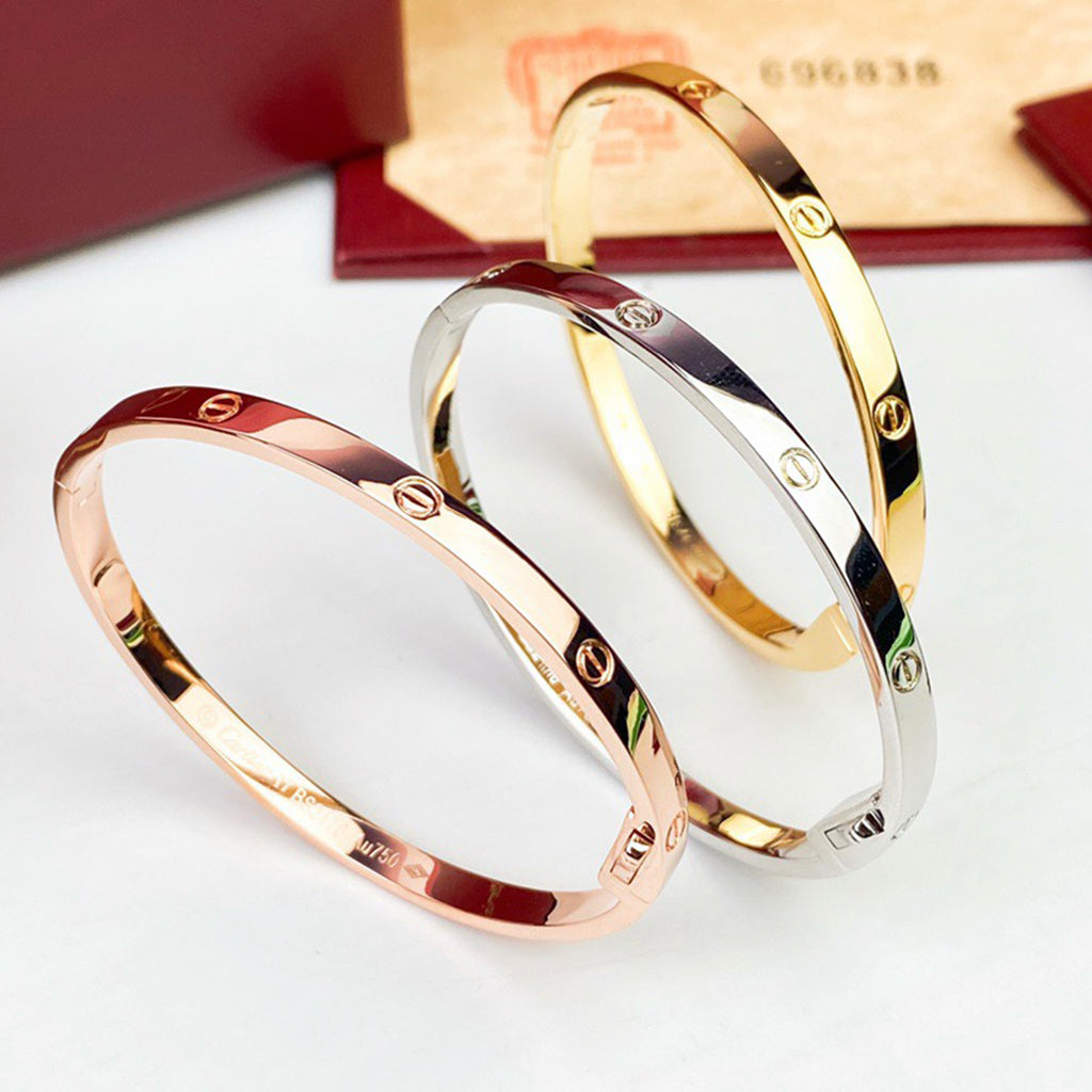 [⭐⭐JeweliWhal]LOVE BRACELET 3.65MM NO DIAMONDS