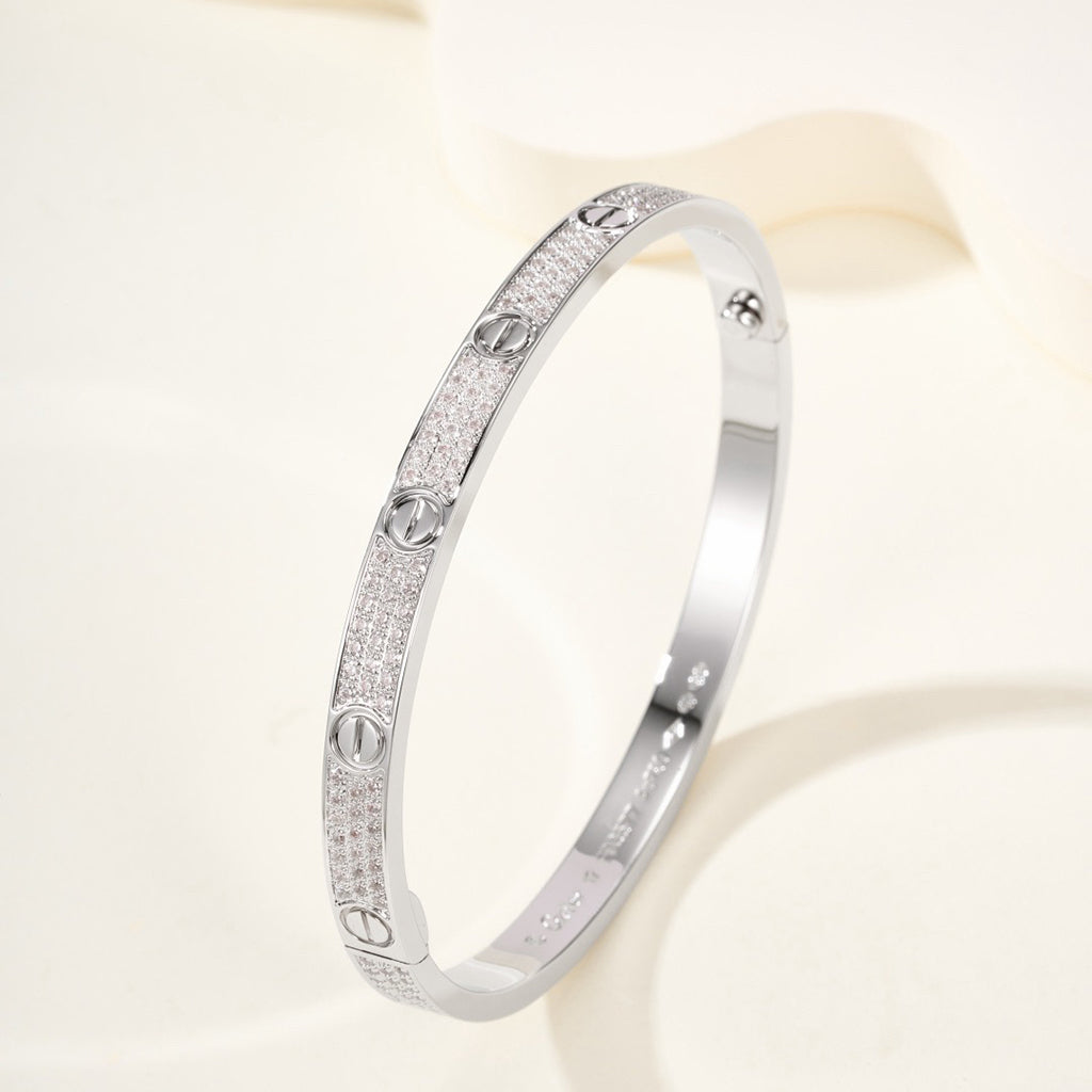 [⭐⭐JeweliWhal]LIEBESARMBAND 4,8 MM MIT DIAMANT-PAVÉ