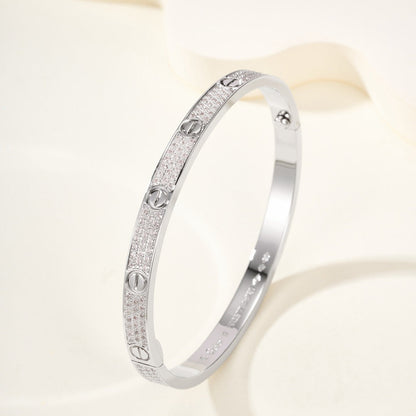 [⭐⭐JeweliWhal]LIEBESARMBAND 4,8 MM MIT DIAMANT-PAVÉ
