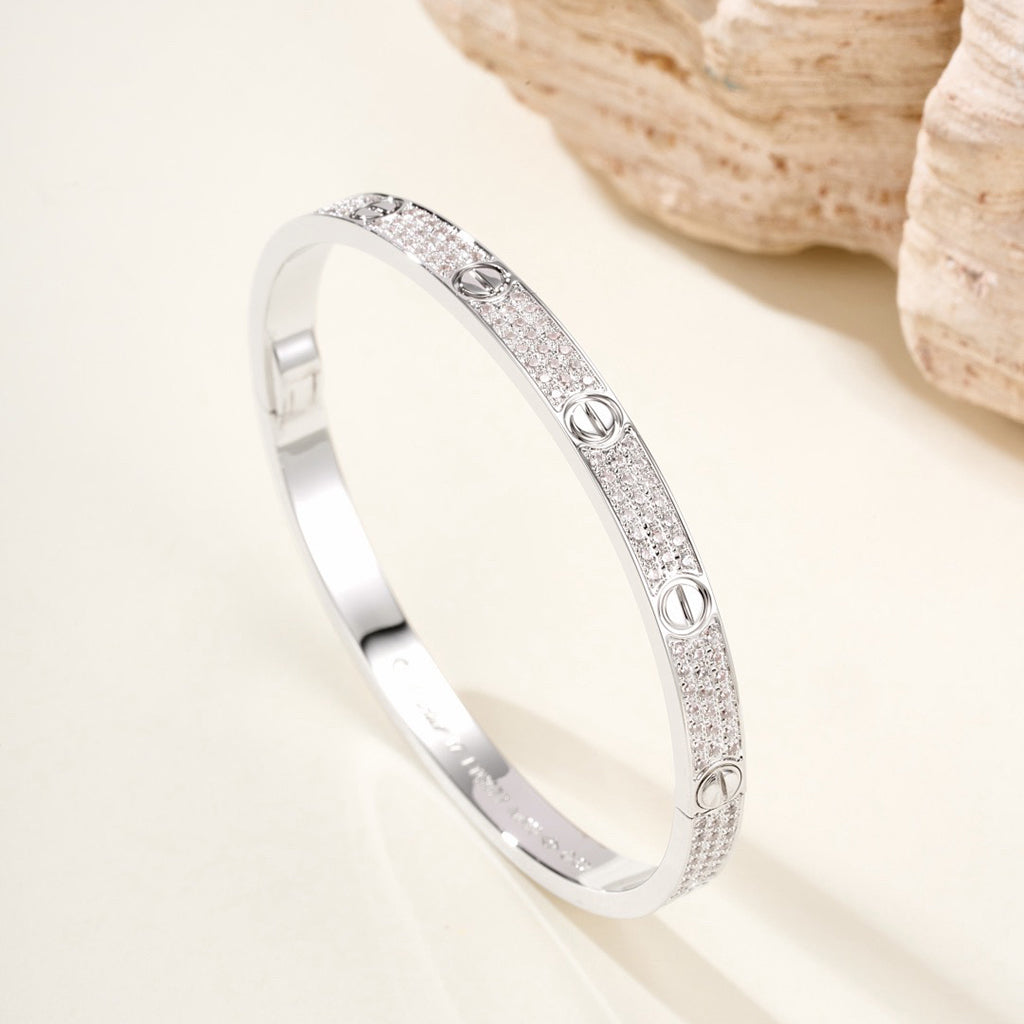 [⭐⭐JeweliWhal]LIEBESARMBAND 4,8 MM MIT DIAMANT-PAVÉ
