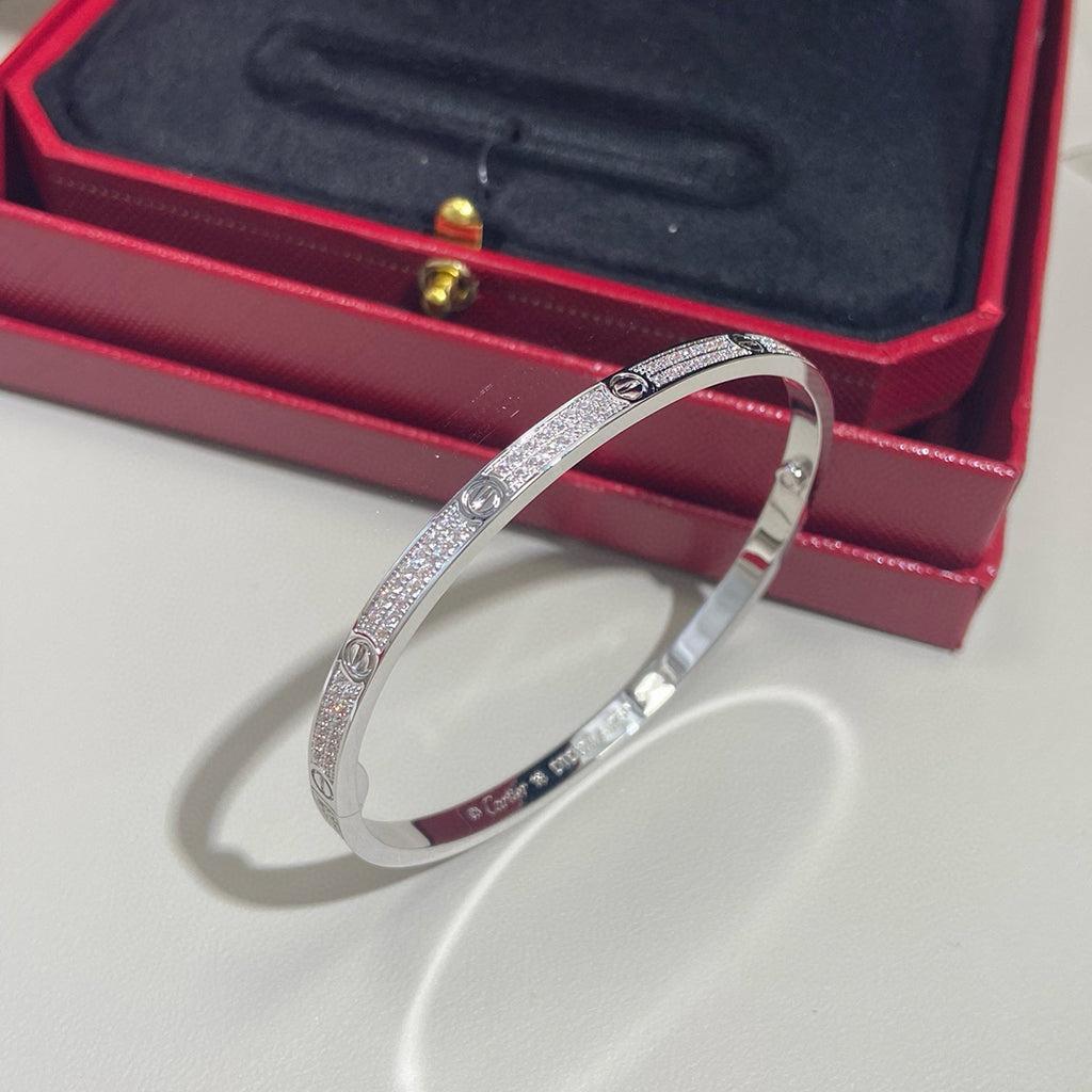 [⭐⭐JeweliWhal]LOVE BRACELET 3.65MM DIAMOND-PAVED