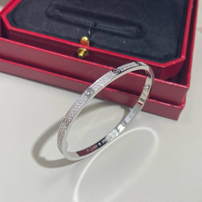 [⭐⭐JeweliWhal]LOVE BRACELET 3.65MM DIAMOND-PAVED
