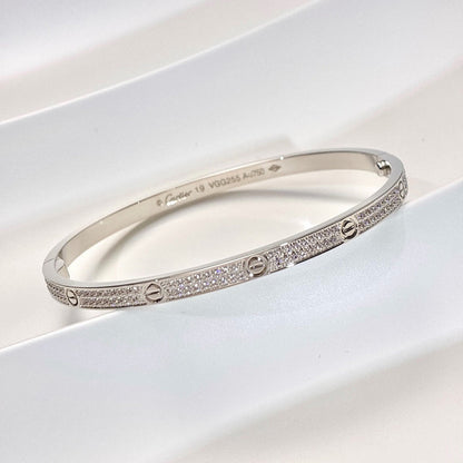[⭐⭐JeweliWhal]LOVE BRACELET 3.65MM DIAMOND-PAVED