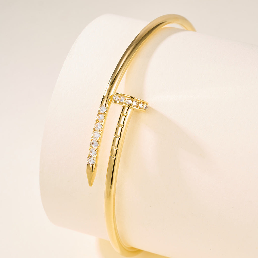 [⭐⭐JeweliWhal]JUSTE ARMBAND 2,5 MM DIAMANTEN