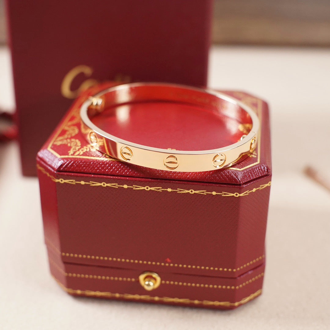 [⭐⭐JeweliWhal]LOVE BRACELET 6.1MM NO DIAMONDS