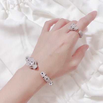 [⭐⭐JeweliWhal]PANTHERE BIG BRACELET DIAMONDS