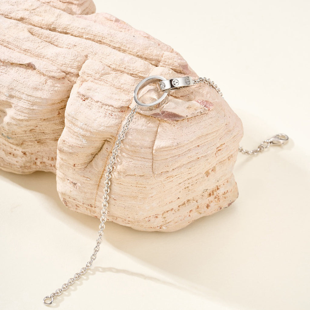 [⭐⭐JeweliWhal]LOVE BRACELET DOUBLE RING