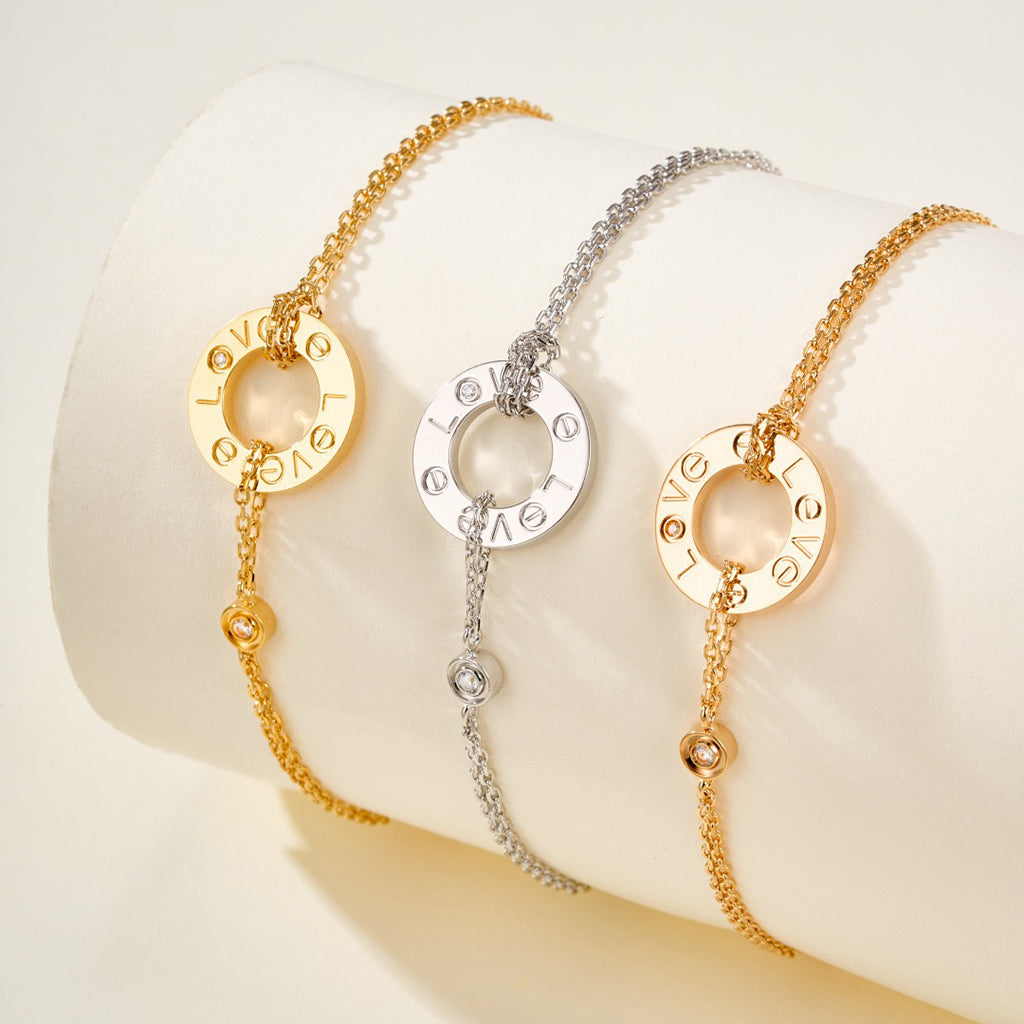 [⭐⭐JeweliWhal]LOVE BRACELET 2 DIAMOND
