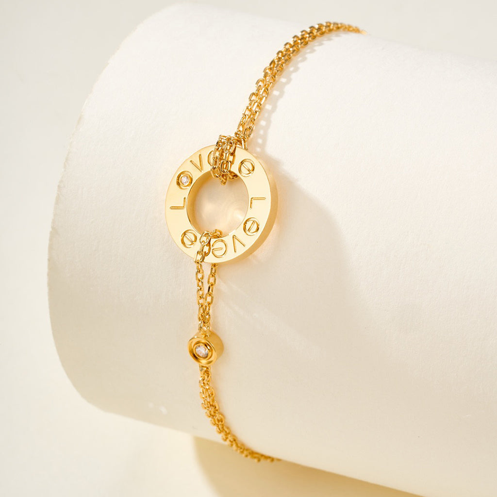 [⭐⭐JeweliWhal]LOVE BRACELET 2 DIAMOND