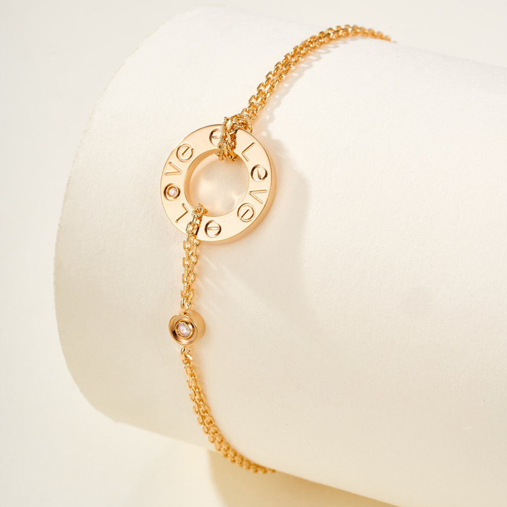 [⭐⭐JeweliWhal]LOVE BRACELET 2 DIAMOND