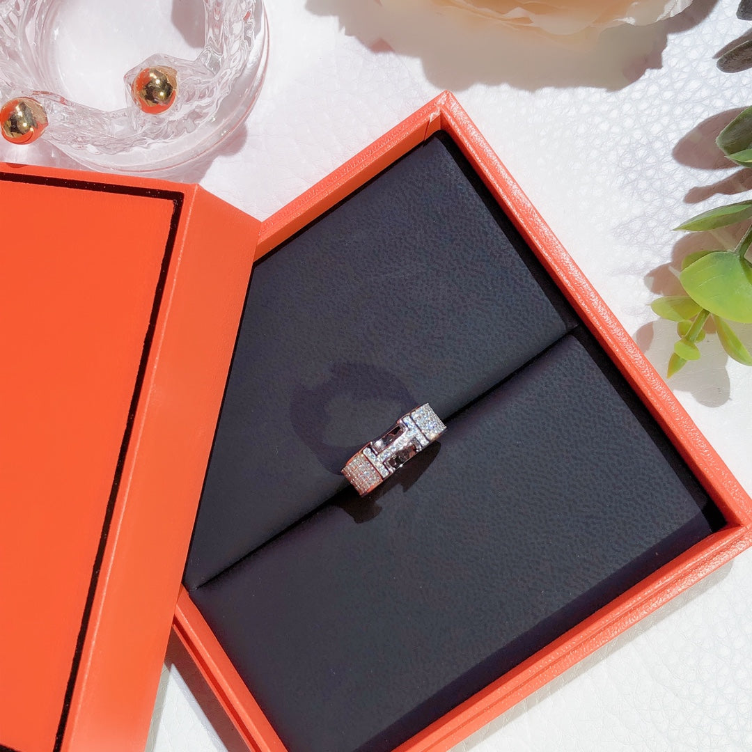 [⭐⭐JeweliWhal]H-RING MIT VOLLBESATZ DIAMANTEN