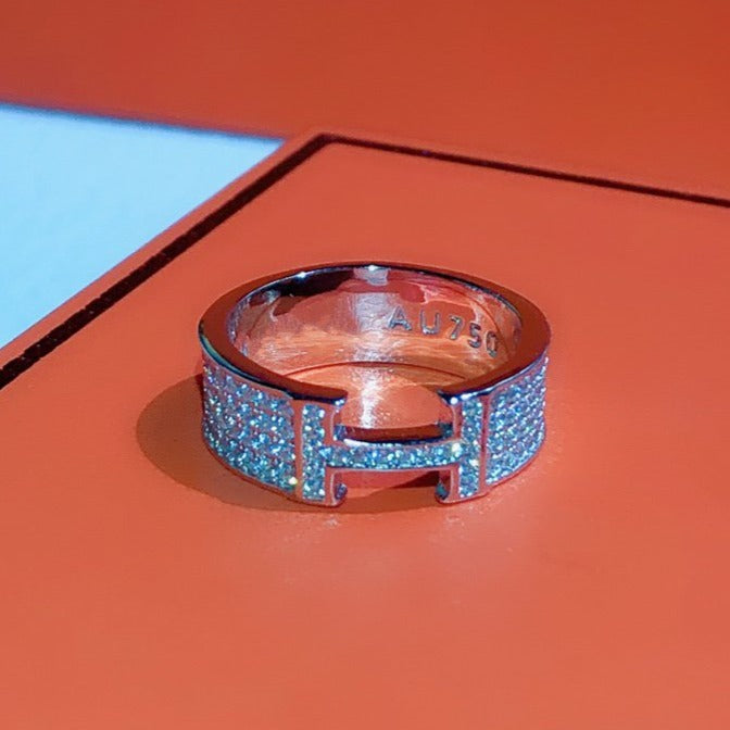 [⭐⭐JeweliWhal]H-RING MIT VOLLBESATZ DIAMANTEN