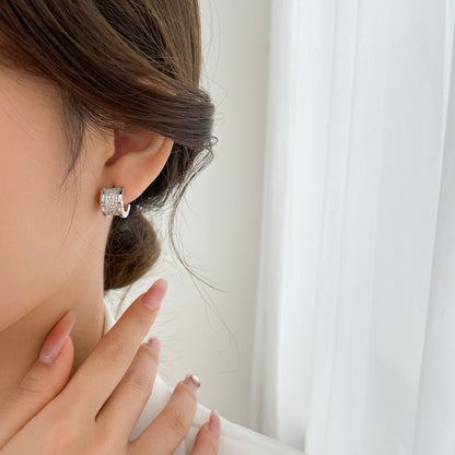 [⭐⭐JeweliWhal]ZERO 1 DIAMOND PAVED EARRINGS