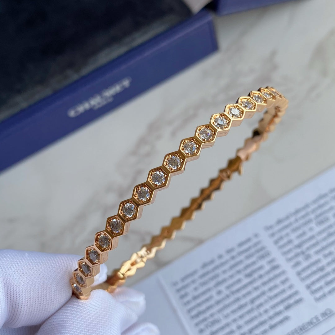 [⭐⭐JeweliWhal]BEE LOVE GOLD BRACELET FULL DIAMOND