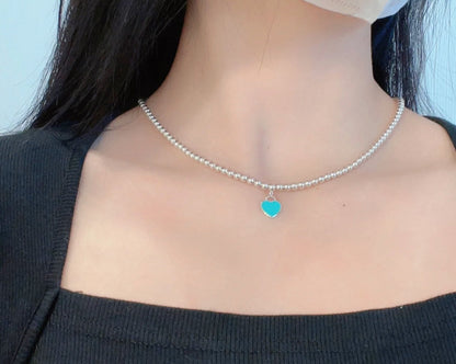 [JeweliWhal]RETURN TO TIF SILVER BEAD NECKLACE