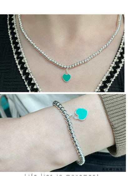 [JeweliWhal]RETURN TO TIF SILVER BEAD NECKLACE