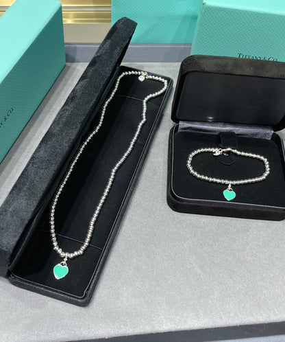 [JeweliWhal]RETURN TO TIF SILVER BEAD NECKLACE