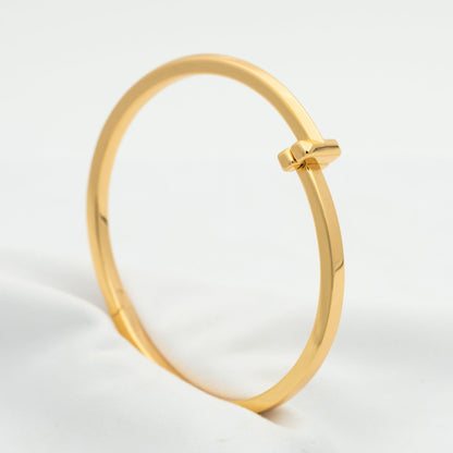 [JeweliWhal]NARROW HINGED BANGLE