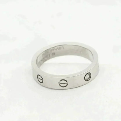 [⭐⭐JeweliWhal]LOVE RING 4MM 1 DIAMOND SILVER
