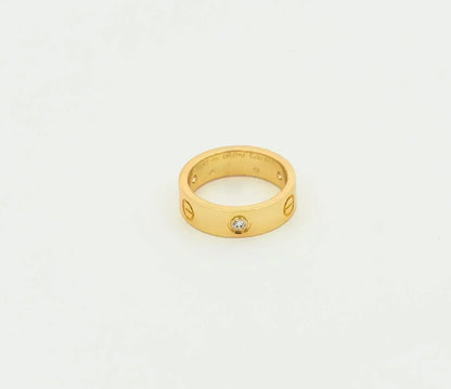 [⭐⭐JeweliWhal]LIEBESRING 5,5MM 3 DIAMANTEN GOLD
