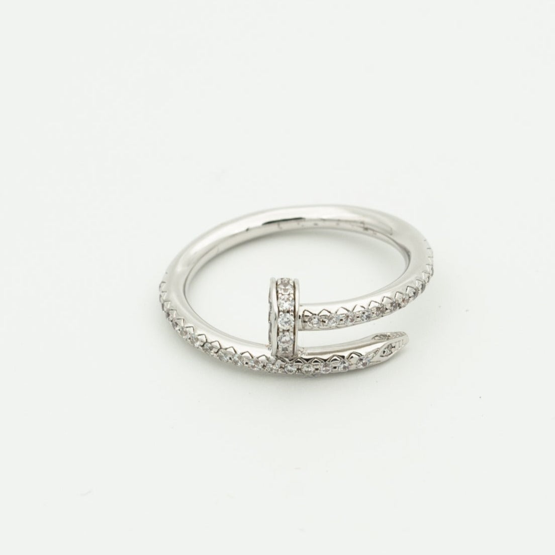 [⭐⭐JeweliWhal]JUSTE RING 1.8MM SILVER DIAMONDS