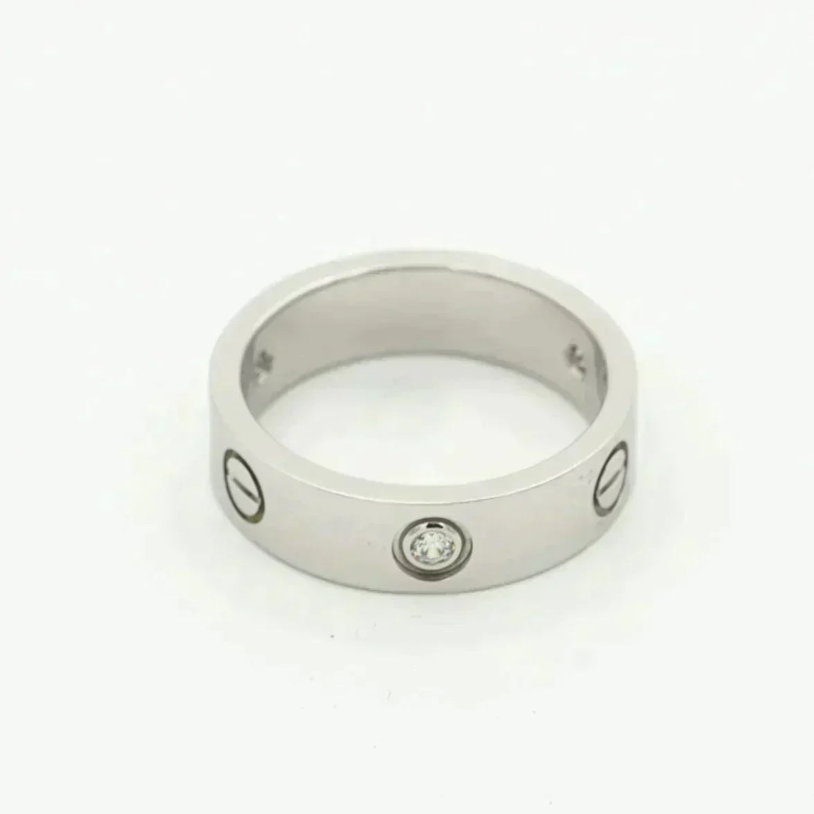 [⭐⭐JeweliWhal]LIEBESRING 5,5MM 3 DIAMANTEN SILBER