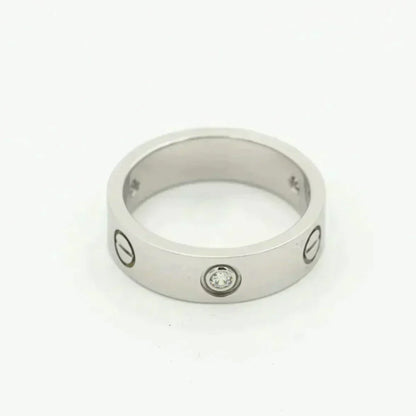 [⭐⭐JeweliWhal]LIEBESRING 5,5MM 3 DIAMANTEN SILBER