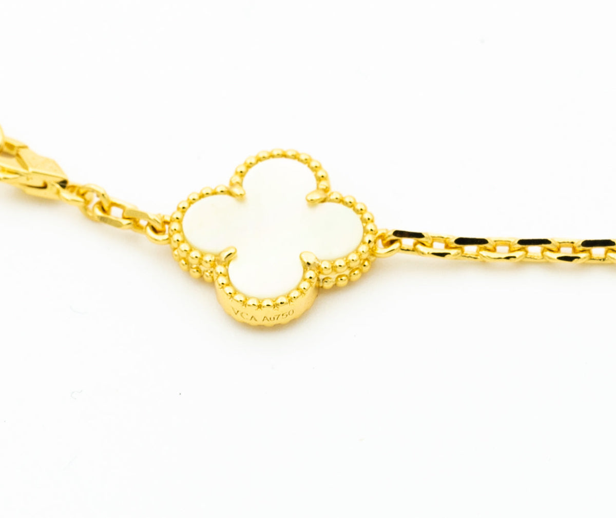 [⭐⭐JeweliWhal]CLOVER BRACELET 5 MOTIFS ONYX MOP