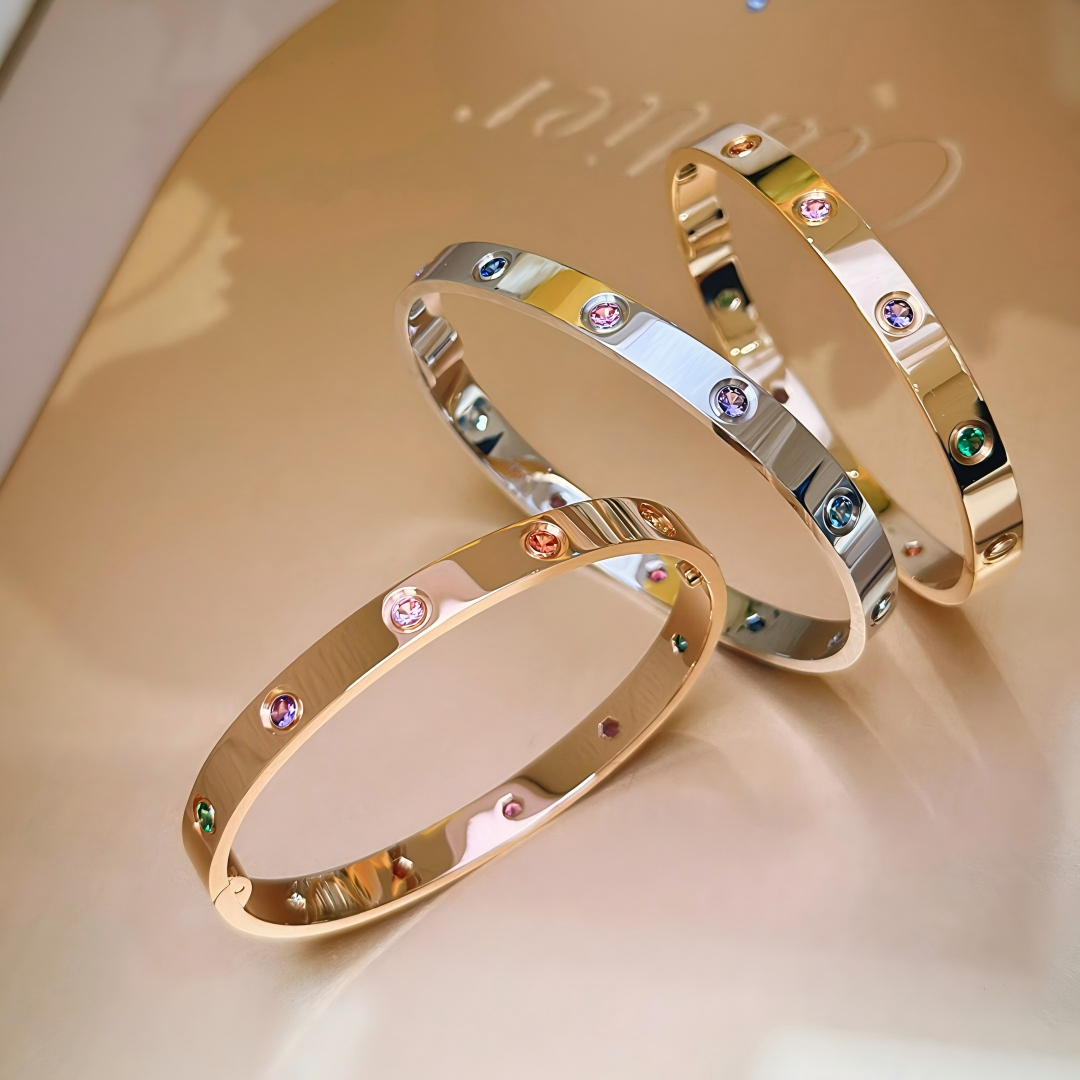 [⭐⭐JeweliWhal] 2026 RAINBOW LOVE BRACELET 6.1MM  10 DIAMONDS