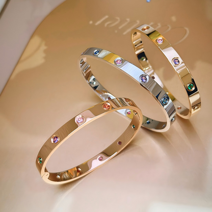 [⭐⭐JeweliWhal] 2026 RAINBOW LOVE BRACELET 6.1MM  10 DIAMONDS