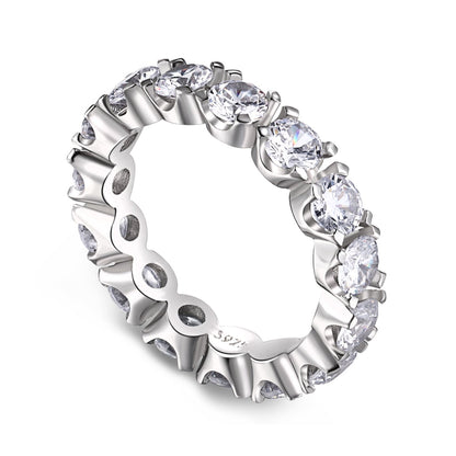 [Manual]Eternity Round Cut Tennis Ring