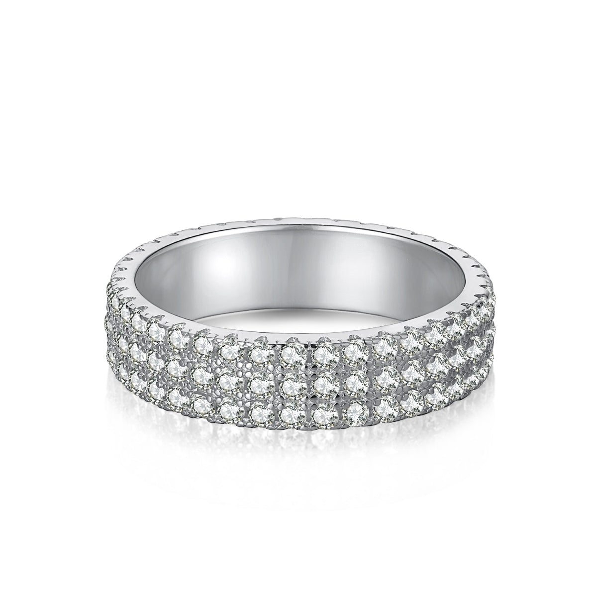 [Manual]Dainty Round Cut Tennis Ring