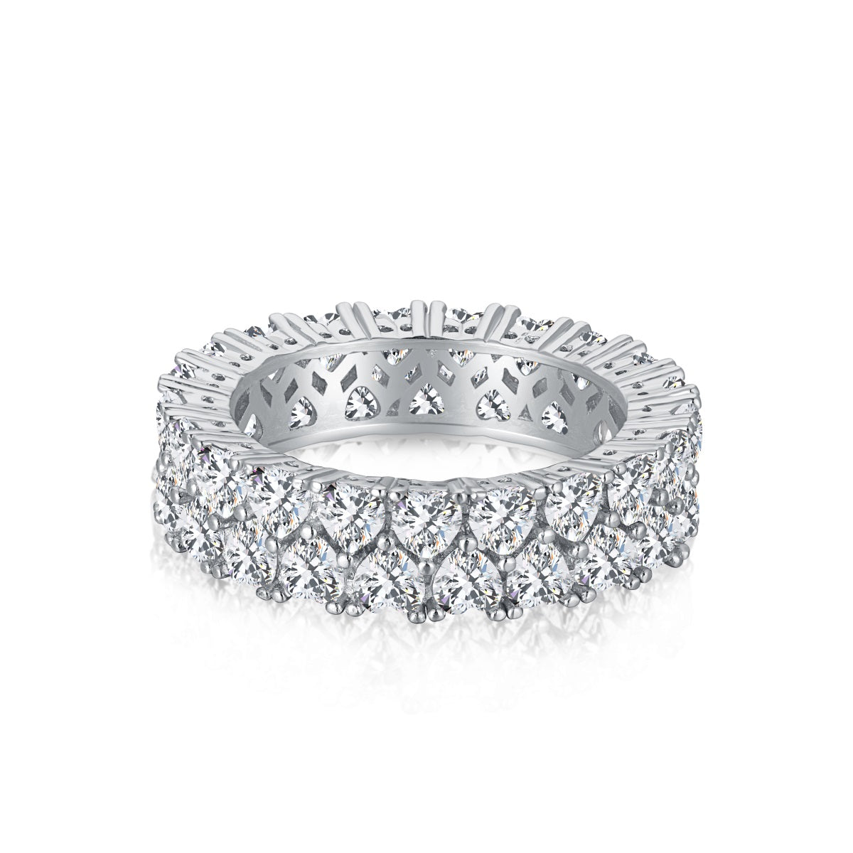 [Manual]Sparkling Full Heart Ring